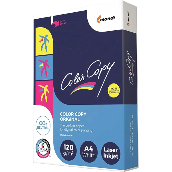 Бумага COLOR COPY А4, 120 г/м, 250 л, д/полноцв. лазерной печати, А++, Австрия, 161%(CIE), 308202 ПОД ЗАКАЗ!