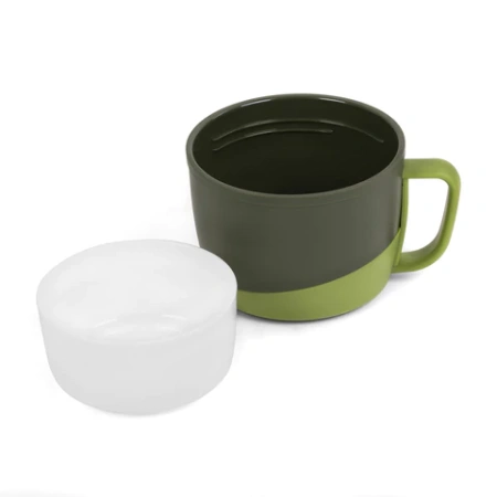 Термос классический, нержавеющая сталь, 2 л, черно-оливковый, 2 кружки, ручка + ремешок, TAIGARU (ТАЙГАРУ), 608816 - МСК «Форвард»