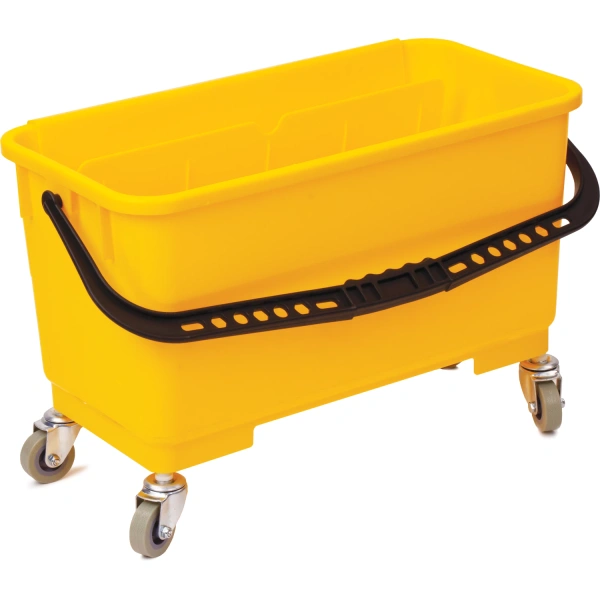 Ведро тележка на колесах для уборки 24л, отжим для окномоек и PVA швабр, LAIMA PROF, 606662