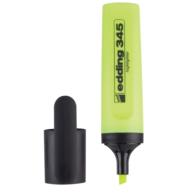 Текстовыделитель EDDING 345, ЖЕЛТЫЙ, линия 2-5 мм,  E-345/5 150704