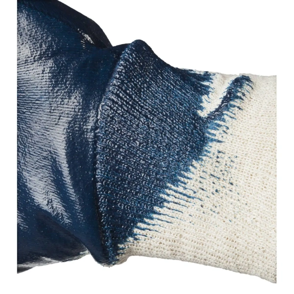 Перчатки рабочие защитные Diggerman РЧ хлопковые с нитрильным покрытием белые/синие (размер 9-10 (XL)) 1483086 - МСК «Форвард»