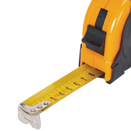 Рулетка измерительная 7,5 м х 25 мм, обрезиненный корпус, с фиксатором, ГРАНДМАСТЕР Original, 671346 - МСК «Форвард»