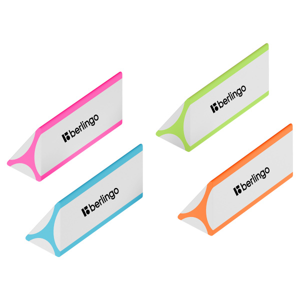 Ластики Berlingo "Triangle Pro", треугольный, скошенный, 57*16*16мм термопластичная резина BLc_00360 256302 - МСК «Форвард»