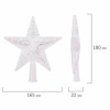 Звезда на ель ЗОЛОТАЯ СКАЗКА 10 LED, 16,5 см, прозрачный корпус, 3 цвета, на батарейках, 591272 - МСК «Форвард»