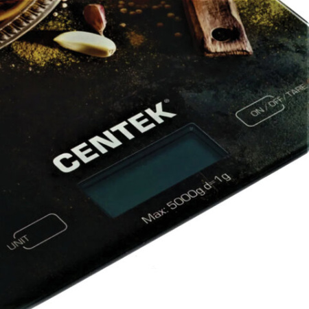 Весы кухонные CENTEK CT-2462 "Специи", электронный дисплей, max вес 5 кг, тарокомпенсация, стекло, CT-2462 Специи 457573 - МСК «Форвард»