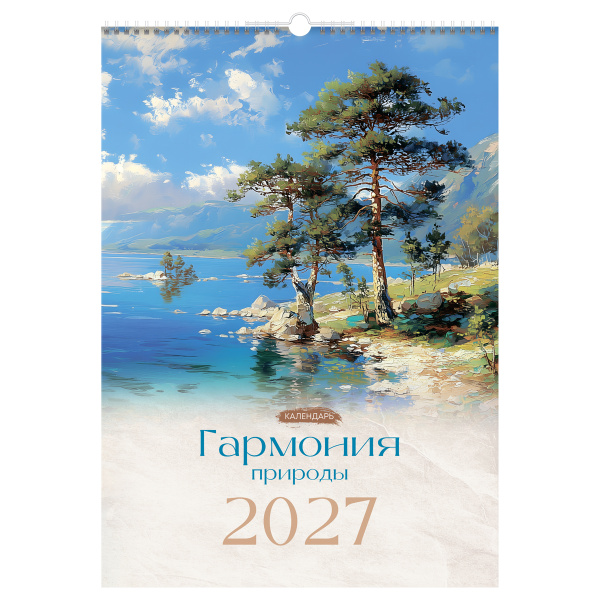 Календарь настенный перекидной на гребне, 340*480 мм 6л. BG "Гармония природы", 2027г 391322 - МСК «Форвард»
