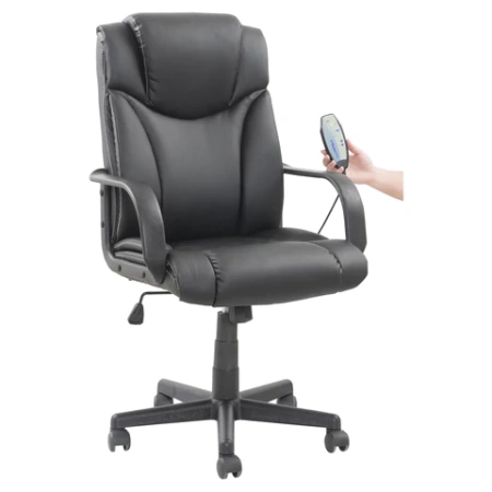 Кресло офисное BRABIX "Relax MS-001", 4 массажных модуля, экокожа, черное, 532519 - МСК «Форвард»