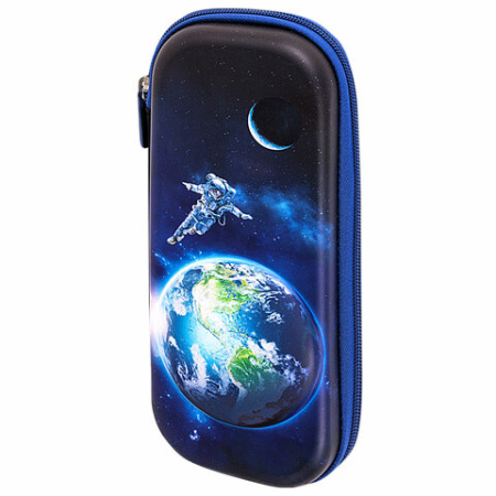 Пенал BRAUBERG, 1 отделение, 1 откидная планка, EVA, 22х10х5 см, "Planet", 272336 - МСК «Форвард»