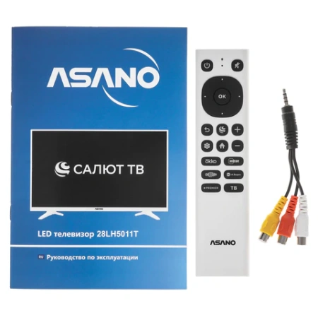Телевизор ASANO 28LH5011T, 28" (71 см), 1366x768, HD, 16:9, Салют ТВ, Wi-Fi, белый 458880 - МСК «Форвард»