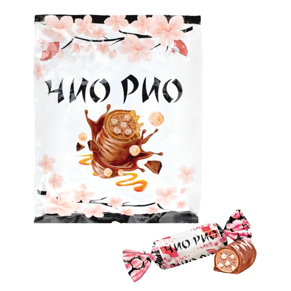 Батончики шоколадные ЧИО РИО с хрустящими шариками в карамели и глазури, 500 г, НК559 622149