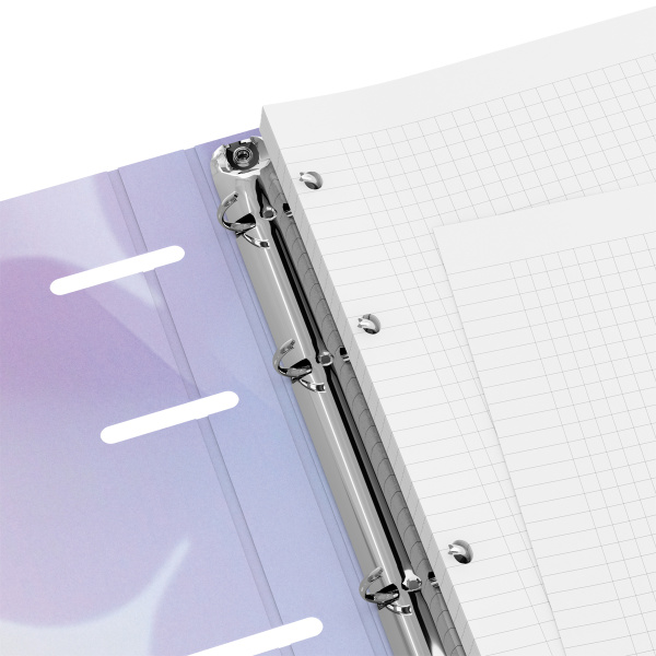 Тетрадь на кольцах А5, 120л., BG "Хорошие вибрации", картон, софт-тач ламинация, тиснение фольгой 382721 - МСК «Форвард»