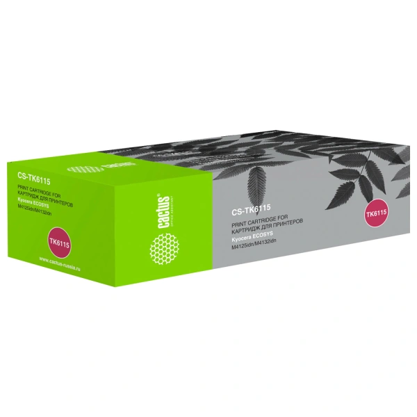 Картридж лазерный CACTUS (CS-TK6115) для Kyocera Ecosys M4125idn/M4132idn, ресурс 15000 стр. CS-TK61 363695