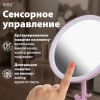 Зеркало настольное с LED-подсветкой для макияжа, диаметр 17 см, 3 режима свечения, аккумулятор 1200 mAh, цвет розовый, WBZ (ВБЗ), 609331 - МСК «Форвард»