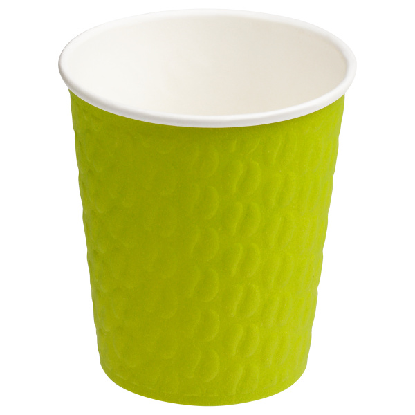 Стаканы одноразовые OfficeClean 250мл, набор 33шт., бумажные двухслойные, салатовые, хол/гор 364390