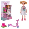 КУКЛА "Alisa Little Love", НАБОР, с самокатом и роликами, КОМПЛЕКТ 6ШТ 14,4 см, АССОРТИ, 3 вида, 1TOY 666149 - МСК «Форвард»
