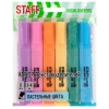 Набор текстовыделителей 6 ПАСТЕЛЬНЫХ ЦВЕТОВ, АССОРТИ, STAFF College "STICK PASTEL", линия письма 1-4 мм, скошенный наконечник, 152532 - МСК «Форвард»