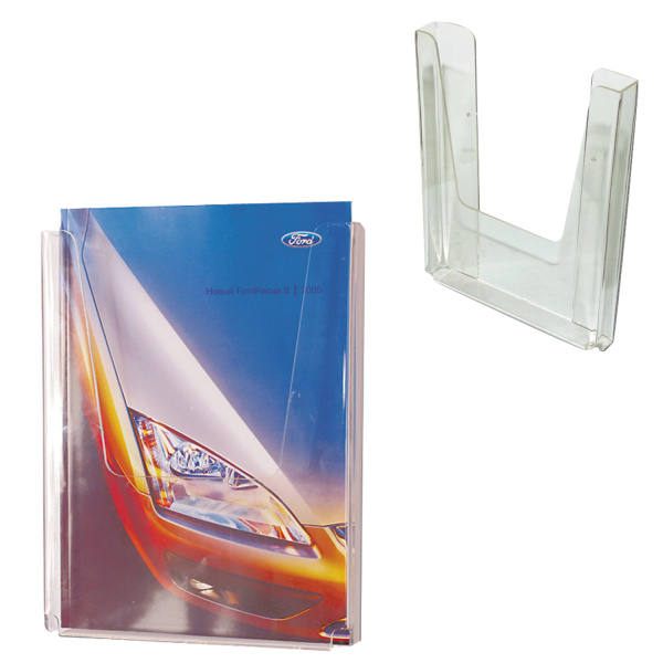 Подставка настенная для рекламных материалов ВЕРТИКАЛЬНАЯ (290х215х32мм), А4, №12 290122