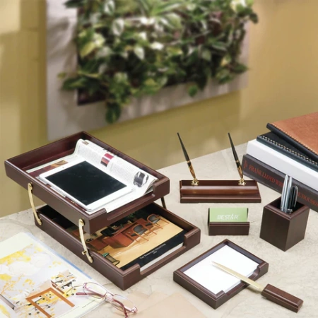 Набор подарочный настольный BESTAR "Apollon" из дерева, 6 предметов, цвет "орех", 236352 - МСК «Форвард»