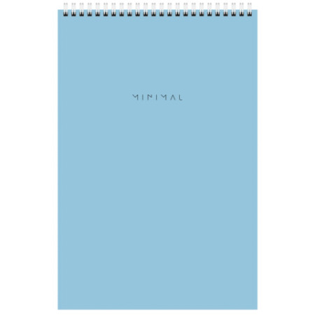 Блокнот БОЛЬШОЙ ФОРМАТ А4 198х297 мм, 80 л., гребень, подложка, клетка, BRAUBERG "Minimal Pastel", 116425 - МСК «Форвард»