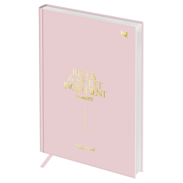 Ежедневник недатированный А5, 136л., 7БЦ, BG "Mindset. Silk", розовый, отд. фольгой, soft touch DuA5_66892 383505