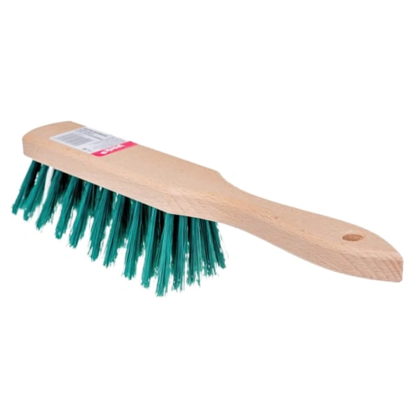 Щетка-сметка для уборки, ручка 18см, длина щетины 6см, ширина 4см, деревянная, YORK, 00500 604576 