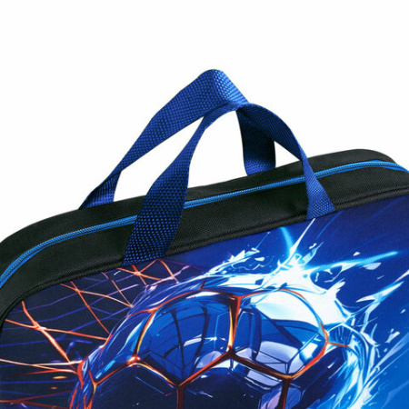 Папка на молнии с ручками BRAUBERG А4, 1 отделение, полиэстер, 80 мм, "Score goal", 273304 ПРОДАЖИ ПРЕКРАЩЕНЫ - МСК «Форвард»