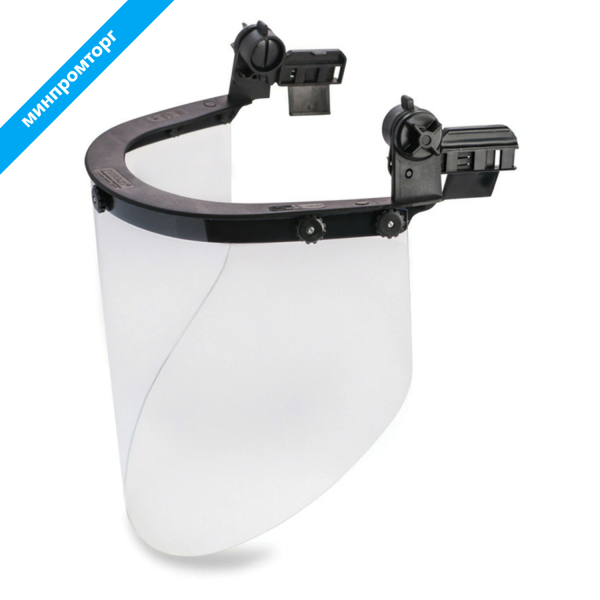 Щиток защитный лицевой, экран поликарбонат 2мм, накасочное крепление, РОСОМЗ КБТ Визион Titan, 04390 671033