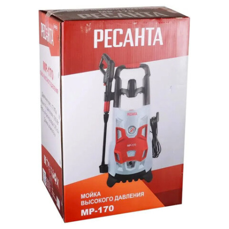 Минимойка МР-170 РЕСАНТА, мощность 1,9 кВт, давление 170 бар, шланг 8 м, 70/8/20 456979 - МСК «Форвард»