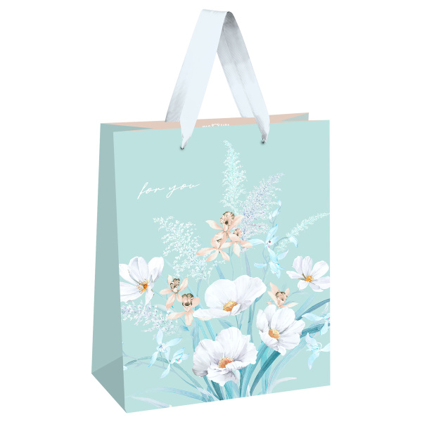 Пакет подарочный 11*14*6,5см MESHU "Bouquets", матовая ламинация MS_66222 382363 - МСК «Форвард»