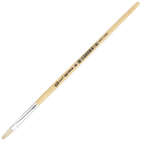 Кисть, щетина, ArtSpace, плоская №06, пакет, европодвес упаковка 30шт BHF6_14588 249580