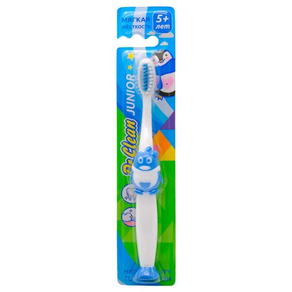 Зубная щетка детская 3+ DR.CLEAN "Junior", мягкая, YGIR-479 604035