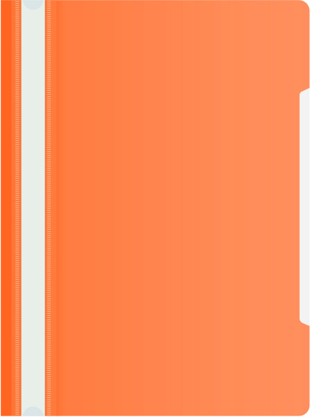 Скоросшиватель Бюрократ пластик PS20OR A4 прозрач.верх.лист оранжевый 0.12/0.16 - МСК «Форвард»
