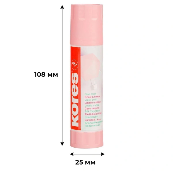 Клей-карандаш Kores Pastel 20 г ассорти:розовый, желтый, фиолетовый ,мятный 1140943 - МСК «Форвард»