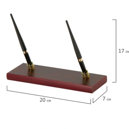 Набор подарочный настольный BESTAR "Platon" из дерева, 11 предметов, цвет "красное дерево", 236373 - МСК «Форвард»