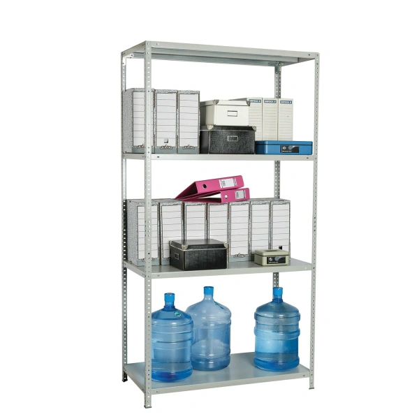 Стеллаж металлический BRABIX MS-150/40/70-4 (в1500*ш700*г400мм), 4 полки, 291101 S241BR044402