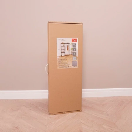 Вешалка-стеллаж ZMI "Валенсия-1", 1555х1090х300 мм, 7 полок, металл, черная, ГСВ1 Ч 700928   - МСК «Форвард»