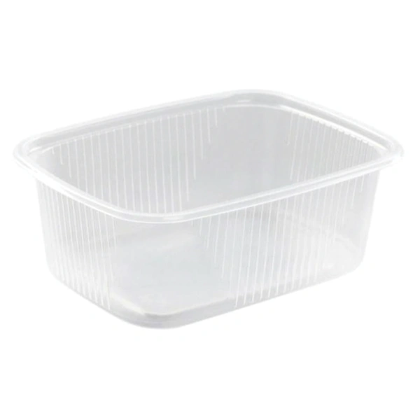 Одноразовый контейнер 250мл, КОМПЛЕКТ 100шт, БЕЗ КРЫШКИ, 108х82мм прозрачные, ПП, ЮПЛАСТ, шк404 ЮУПМ 607531