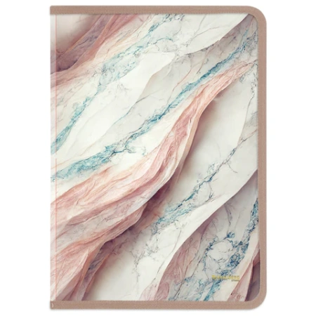 Папка на молнии для документов и тетрадей пластиковая BRAUBERG "Мрамор", А4, 330х230 мм, 0,5 мм, ассорти, 273932 - МСК «Форвард»