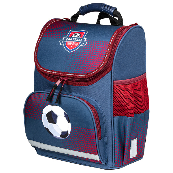 Ранец ПИФАГОР BASIC, 1 отделение, 3 кармана, эргономичная спинка, Сhampion, 35х28х18 см, 270685