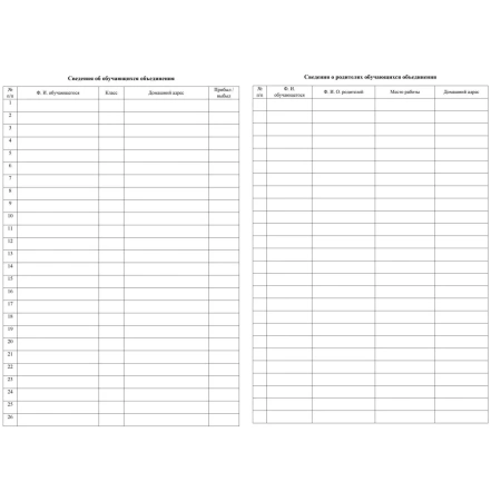 Журнал учёта внеурочной деятельности в образовательной организации Учитель-Канц А4 32 листа обложка картон крепление на скрепках КЖ-919/1 1301554 - МСК «Форвард»