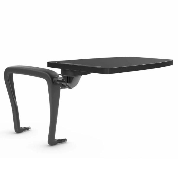 Стол (пюпитр) для стула "ИЗО" для конференций, складной, пластик/металл, черный, шк 28108