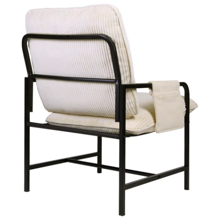 Кресло BRABIX "Gentle LC-300", ЛОФТ, пружинный блок, ткань велсофт (плюш), молочное, 533144 - МСК «Форвард»