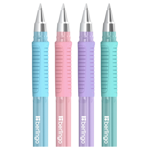Ручка шариковая Berlingo "Aviator Pastel" синяя, 0,7мм, грип корпус ассорти CBp_07512 364122 - МСК «Форвард»