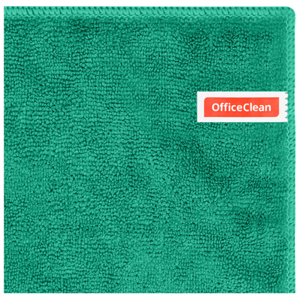 Тряпка (салфетка) для мытья пола OfficeClean "Премиум", зеленая, микрофибра, 50*60см, 220г/м2 индивид. упаковка 320865 - МСК «Форвард»