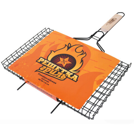 Решетка-гриль универсальная, размер 360х260 мм, глубина 18 мм, оксидированное покрытие, 101403, 701742 - МСК «Форвард»