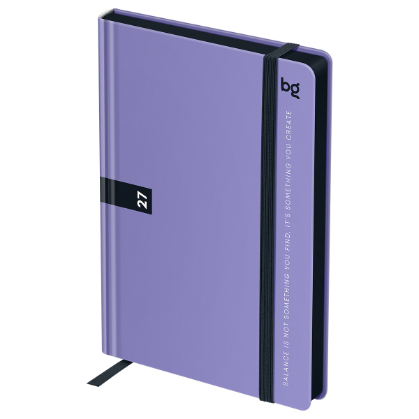 Ежедневник датированный 2027г, А6, МАЛЫЙ ФОРМАТ, 176л., 7БЦ BG"Monochrome. Mauve", лиловый, soft tuch DdА6_68155 390338 - МСК «Форвард»