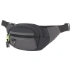Сумка на пояс HEIKKI PROMPT (ХЕЙКИ), 2 отделения, регулируемый ремень, карман-антивор, черная, 37х14х5 см, 273928 - МСК «Форвард»