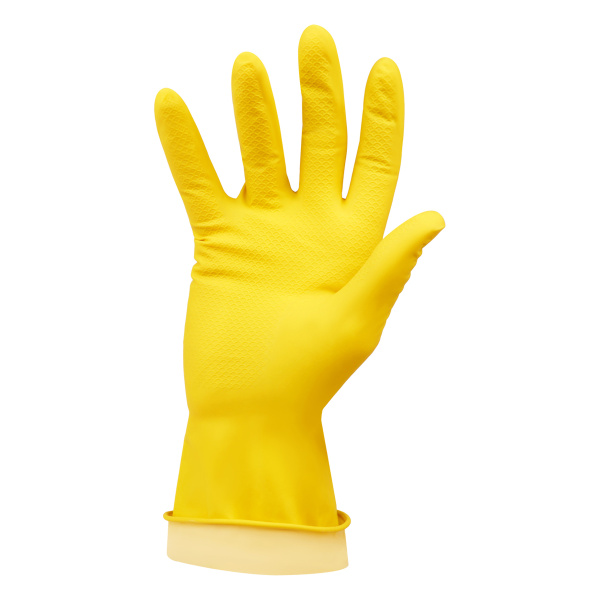 Перчатки резиновые хозяйственные OfficeClean Универсальные, разм. XL, желтые, пакет с европодвесом 248568 ЧЕСТНЫЙ ЗНАК! - МСК «Форвард»