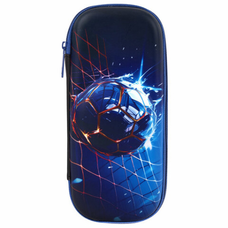 Пенал BRAUBERG, 1 отделение, 1 откидная планка, EVA, 22х10х5 см, "Score goal", 273511 - МСК «Форвард»