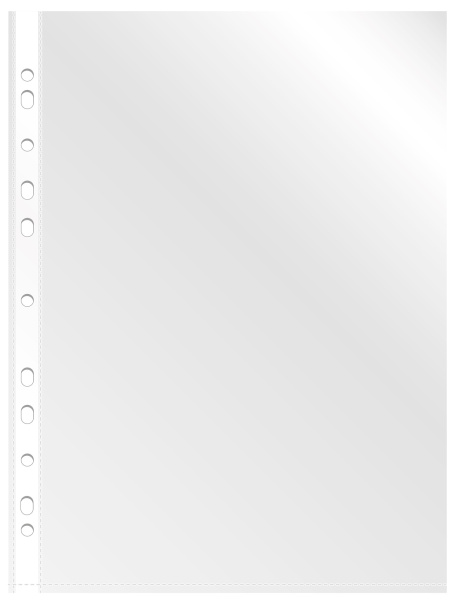 Папка-файл Бюрократ Люкс 013GFLUX глянцевые A4+ 50мкм (упак 100шт)  - МСК «Форвард»